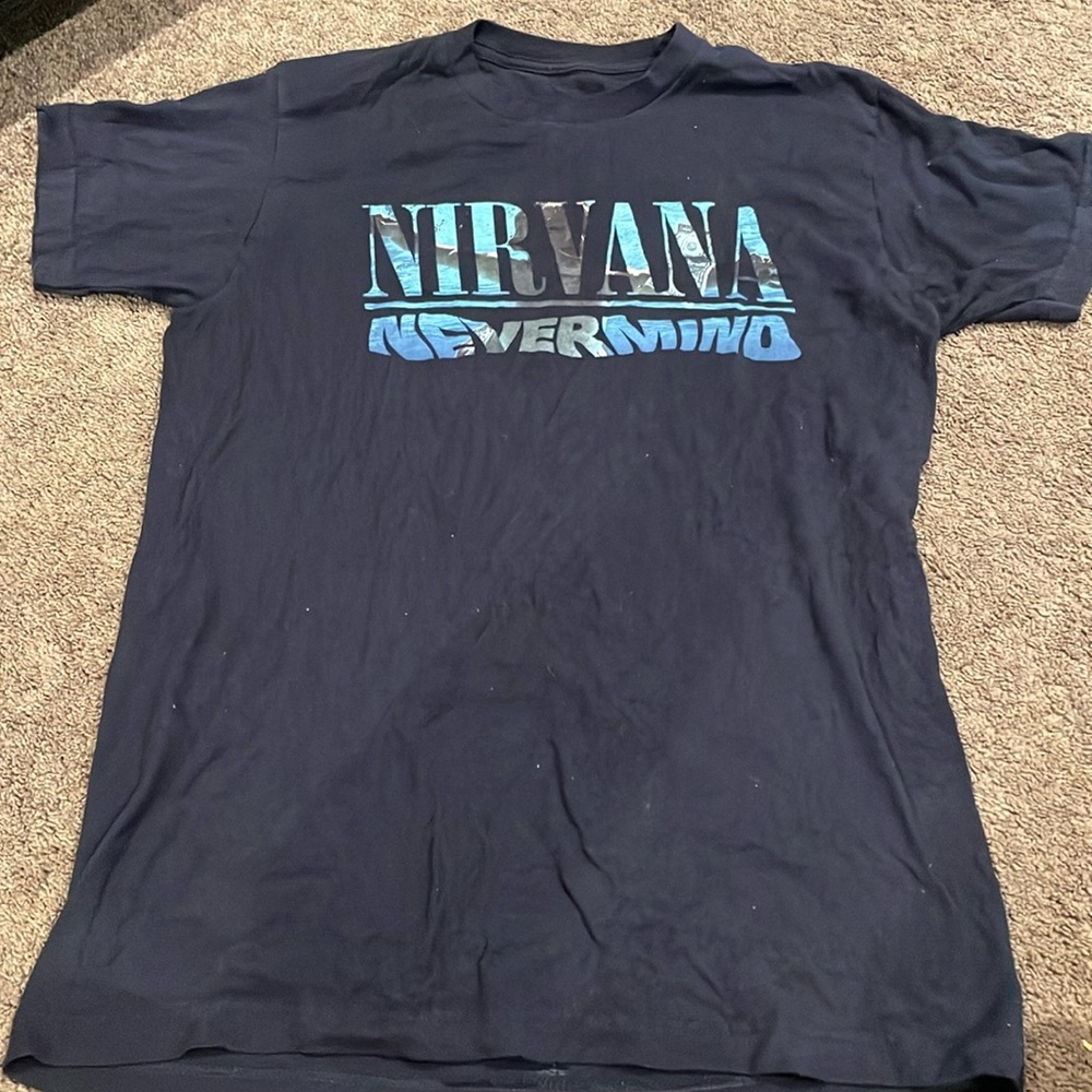 Dark Blue Nirvana Album T shirt. Vintage!!!